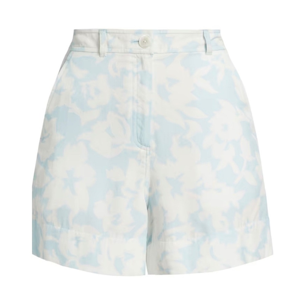 Derek Lam 10 Crosby Anora Sz 0 Blue Floral High Waisted Shortsโ TS436071SOT